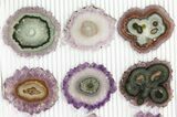 Lot: Amethyst Stalactite Slices ( Pieces) #76641-1